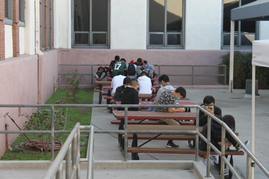 Last year, students were given mask breaks, a chance to go outside and breathe fresh air, during class time on block schedule days.