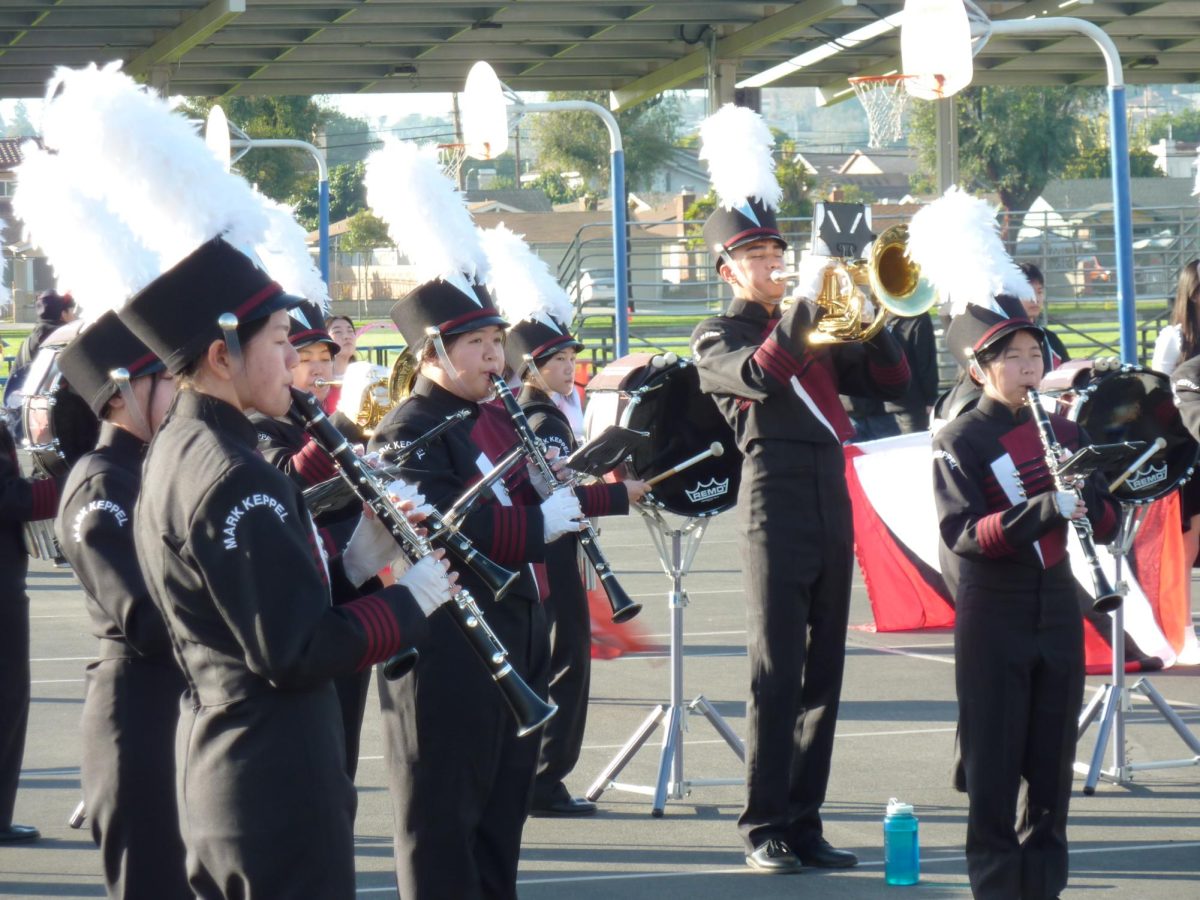 Band & Color Guard Perform at Middle Schools