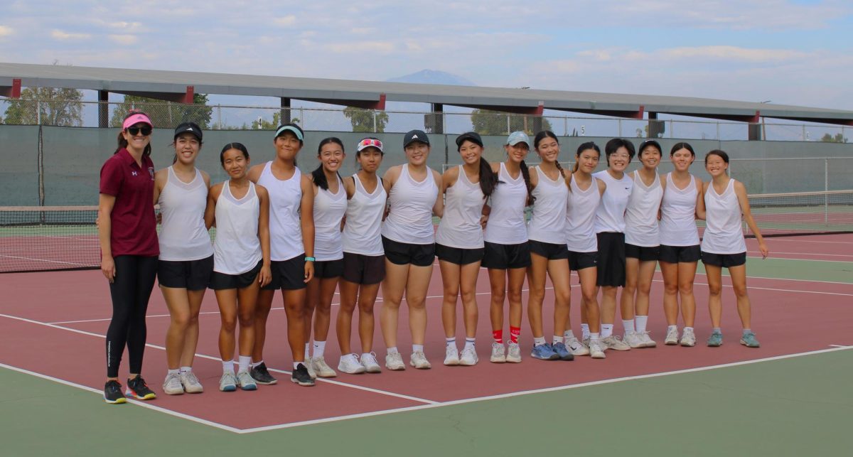 Girls Varsity Tennis Claims their First League Victory